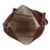 Bulchee Brown Thread-Detail Leather Handbag – Effortless Style, Everyday Comfort