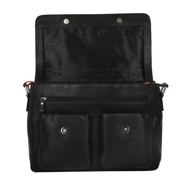 Bulchee Premium Leather Laptop Backpack – Sleek, Organized & Travel-Ready