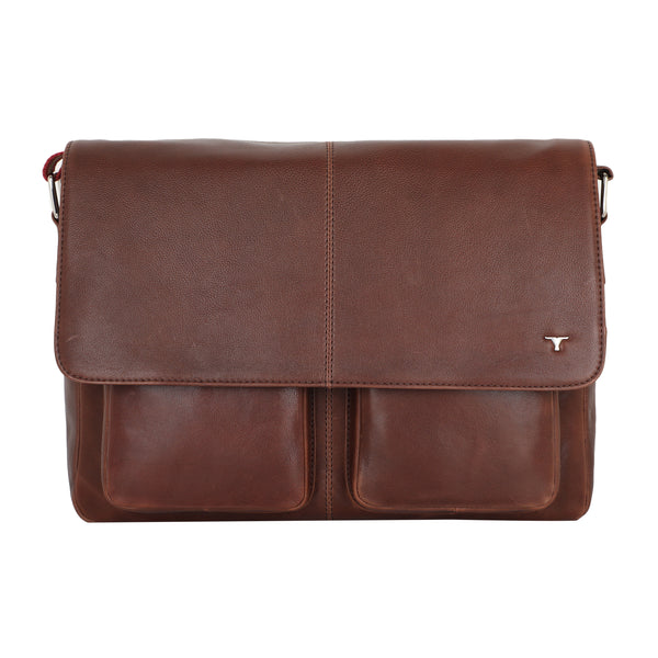 Bulchee Premium Leather Laptop Backpack – Sleek, Organized & Travel-Ready