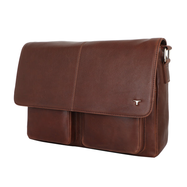 Bulchee Premium Leather Laptop Backpack – Sleek, Organized & Travel-Ready