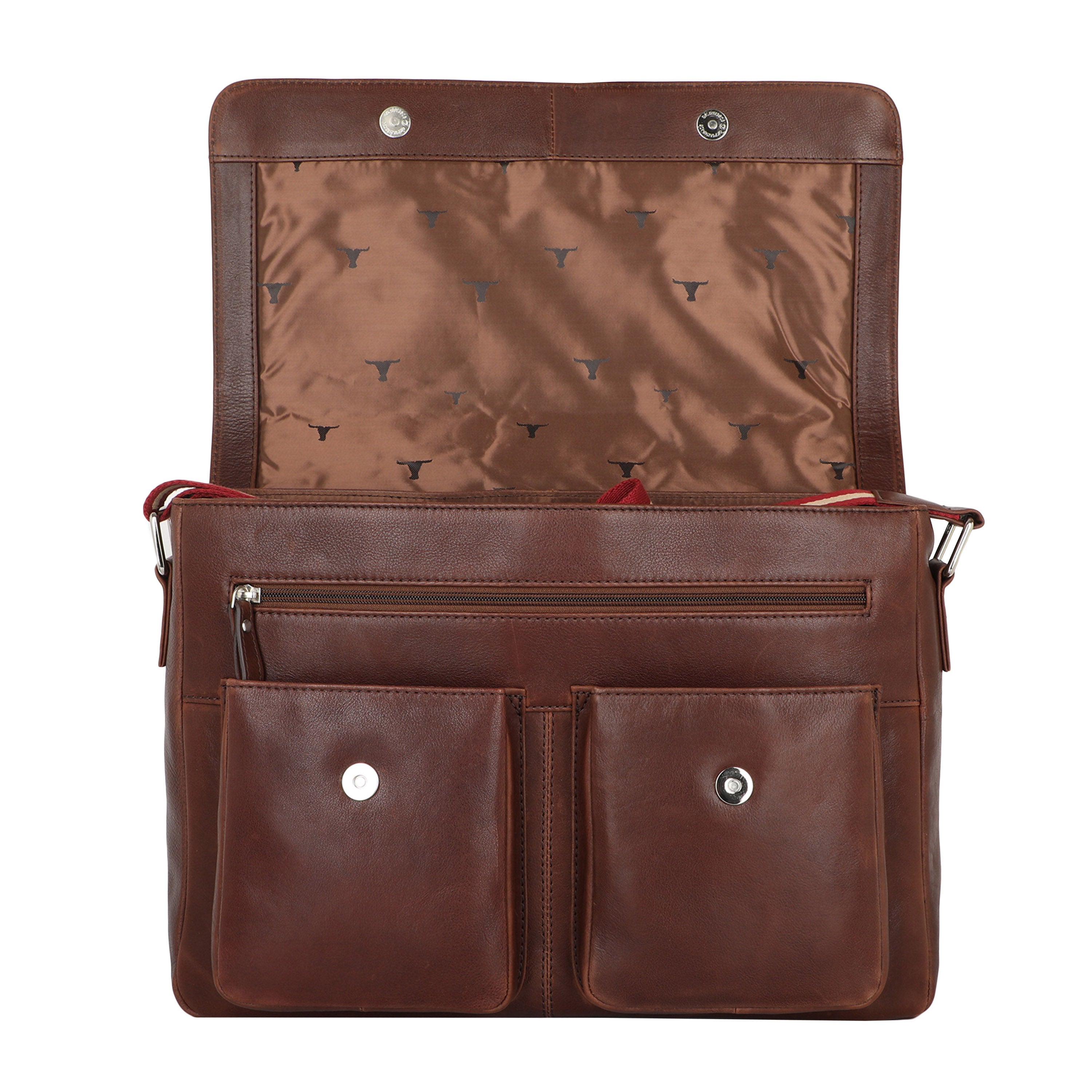 Bulchee Premium Leather Laptop Backpack – Sleek, Organized & Travel-Ready