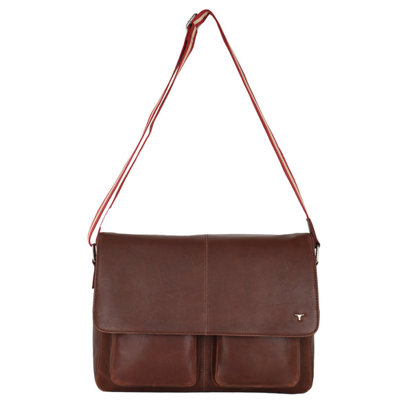 Bulchee Premium Leather Laptop Backpack – Sleek, Organized & Travel-Ready
