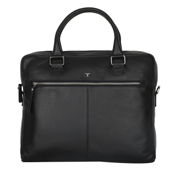 Bulchee Unisex Leather Laptop Backpack – Sleek, Organized & Travel-Ready
