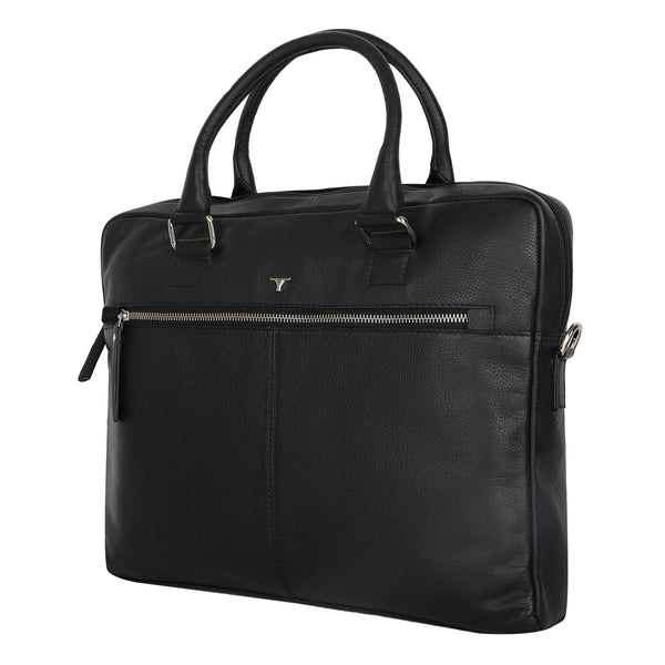 Bulchee Unisex Leather Laptop Backpack – Sleek, Organized & Travel-Ready