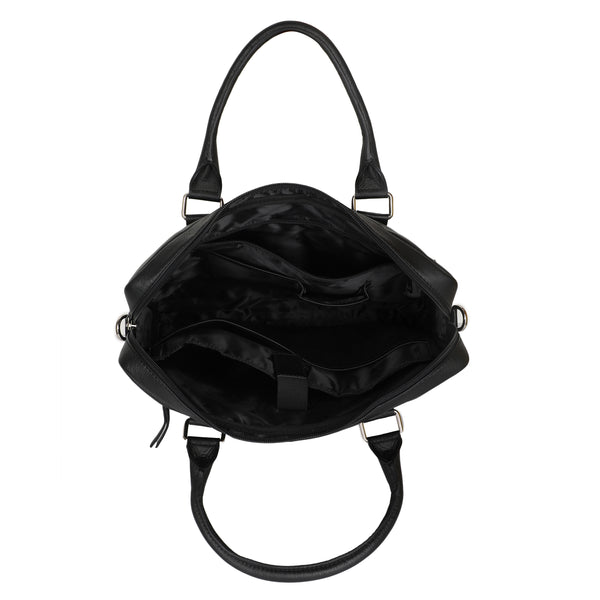 Bulchee Unisex Leather Laptop Backpack – Sleek, Organized & Travel-Ready