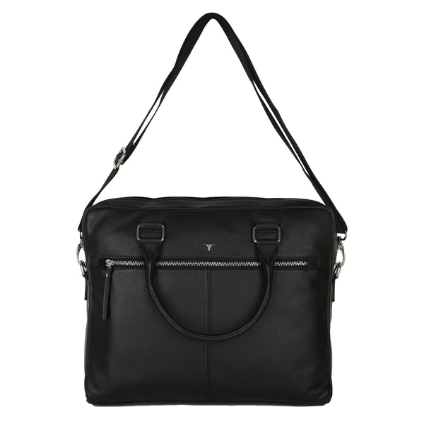Bulchee Unisex Leather Laptop Backpack – Sleek, Organized & Travel-Ready