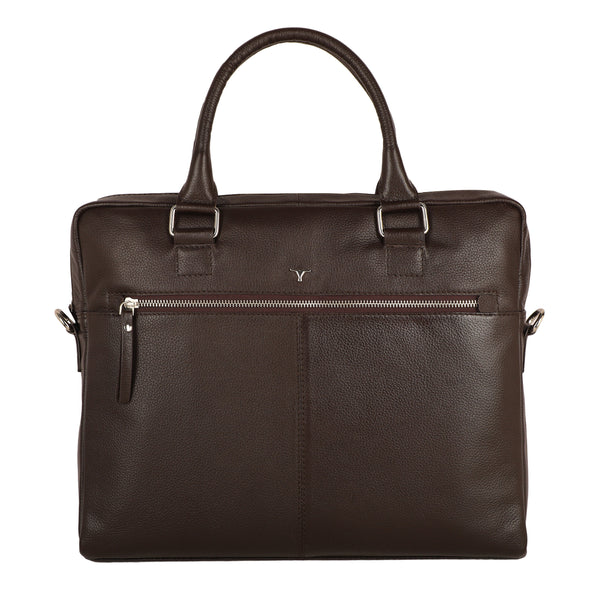 Bulchee Unisex Leather Laptop Backpack – Sleek, Organized & Travel-Ready