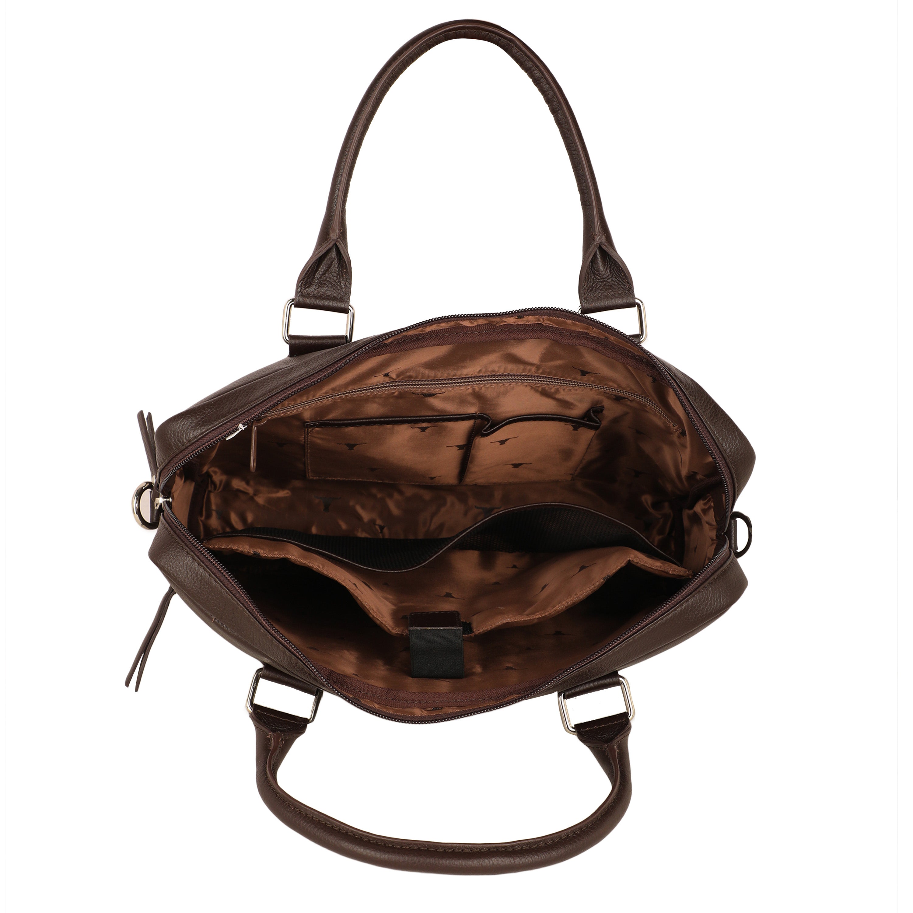 Bulchee Unisex Leather Laptop Backpack – Sleek, Organized & Travel-Ready