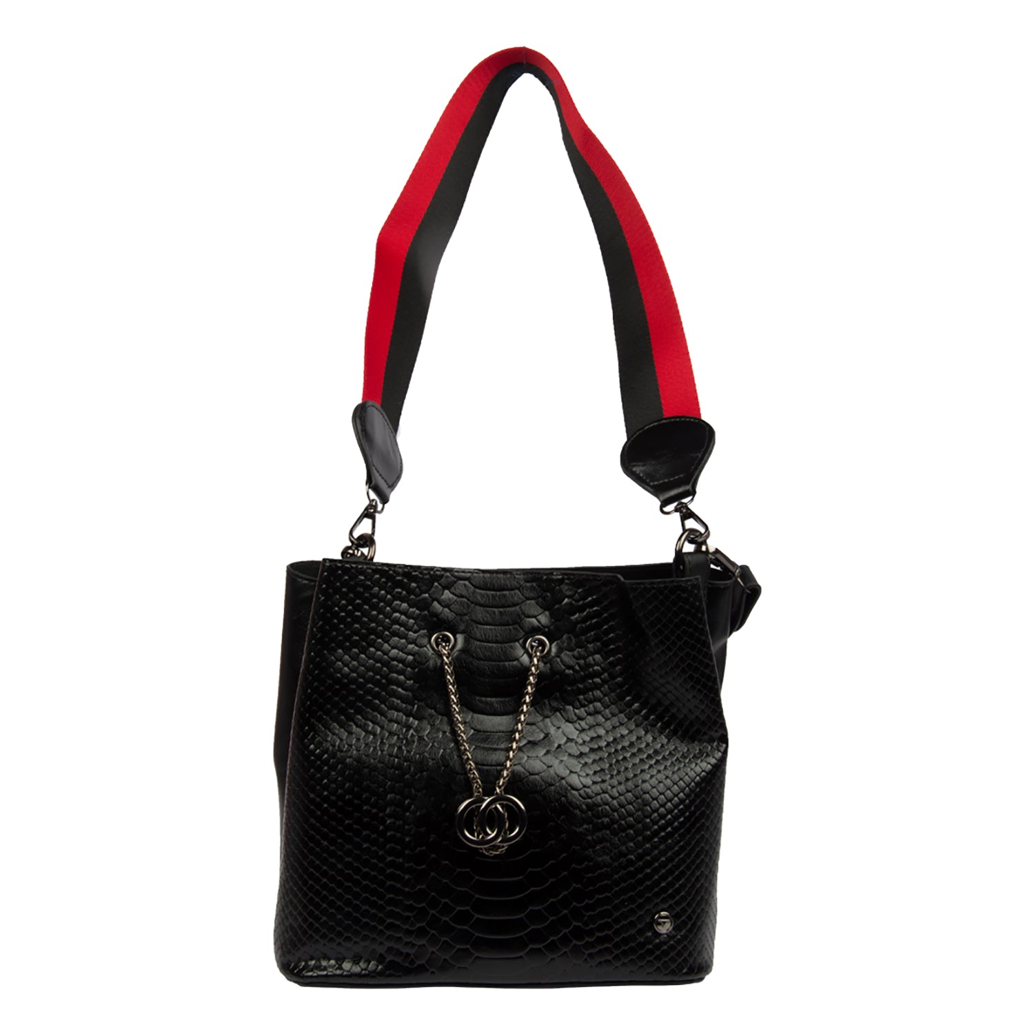 Bulchee Ladies Shoulder Bag – Stylish, Spacious & Versatile (Black, Pink & Red)