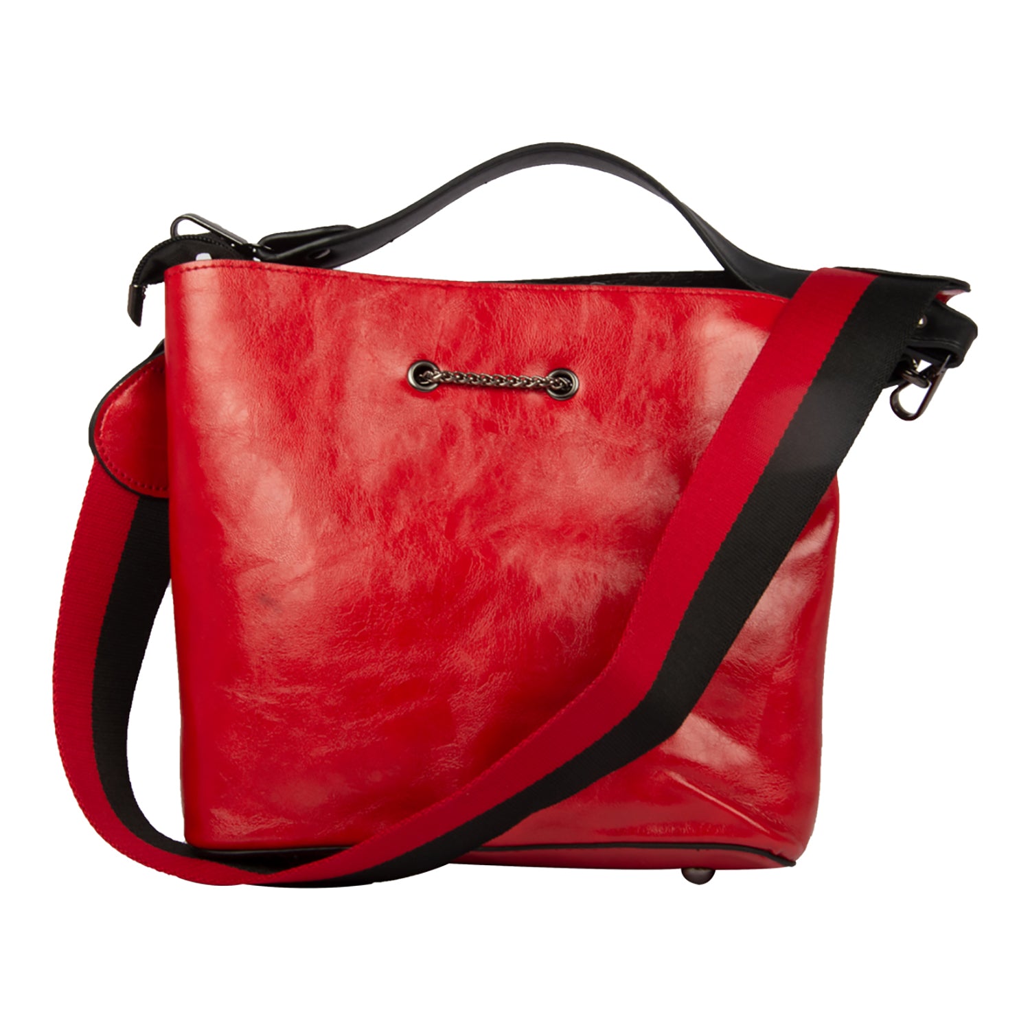 Bulchee Ladies Shoulder Bag – Stylish, Spacious & Versatile (Black, Pink & Red)