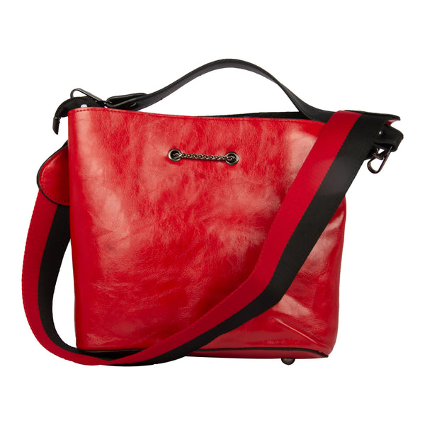 Bulchee Ladies Shoulder Bag – Stylish, Spacious & Versatile (Black, Pink & Red)