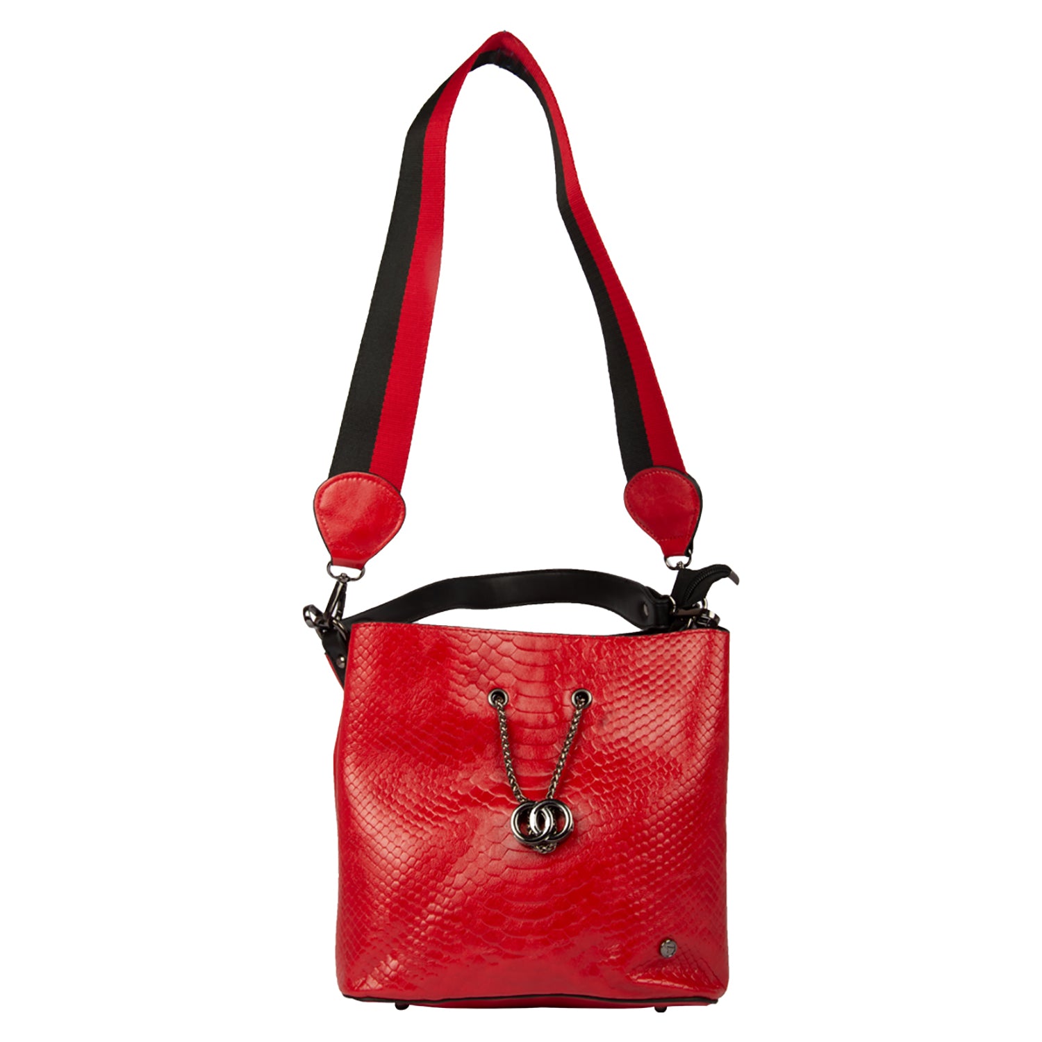 Bulchee Ladies Shoulder Bag – Stylish, Spacious & Versatile (Black, Pink & Red)