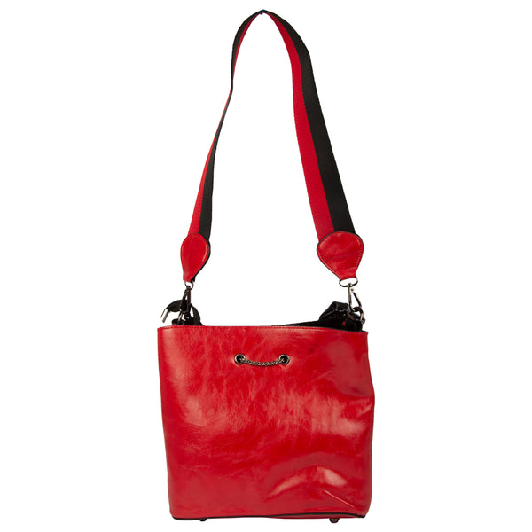 Bulchee Ladies Shoulder Bag – Stylish, Spacious & Versatile (Black, Pink & Red)