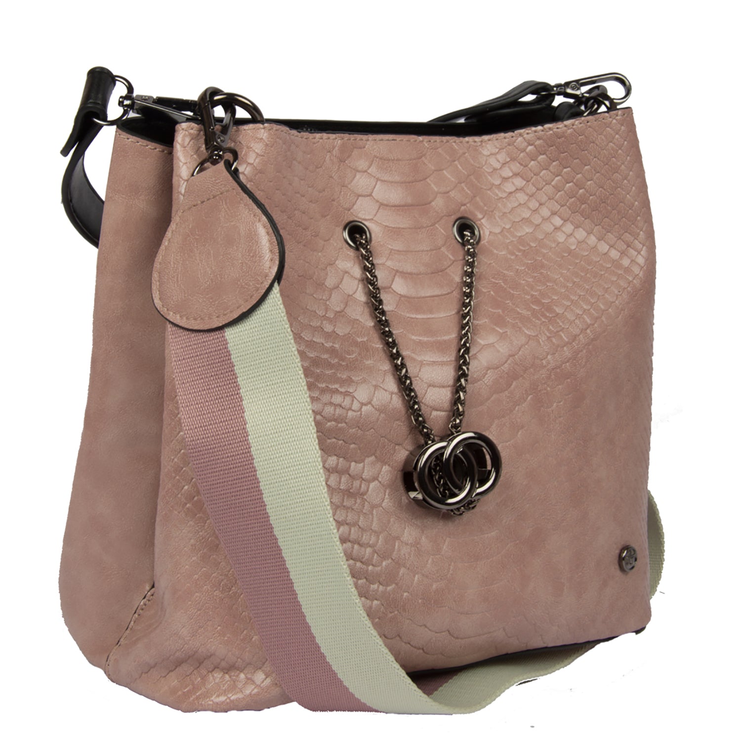 Bulchee Ladies Shoulder Bag – Stylish, Spacious & Versatile (Black, Pink & Red)