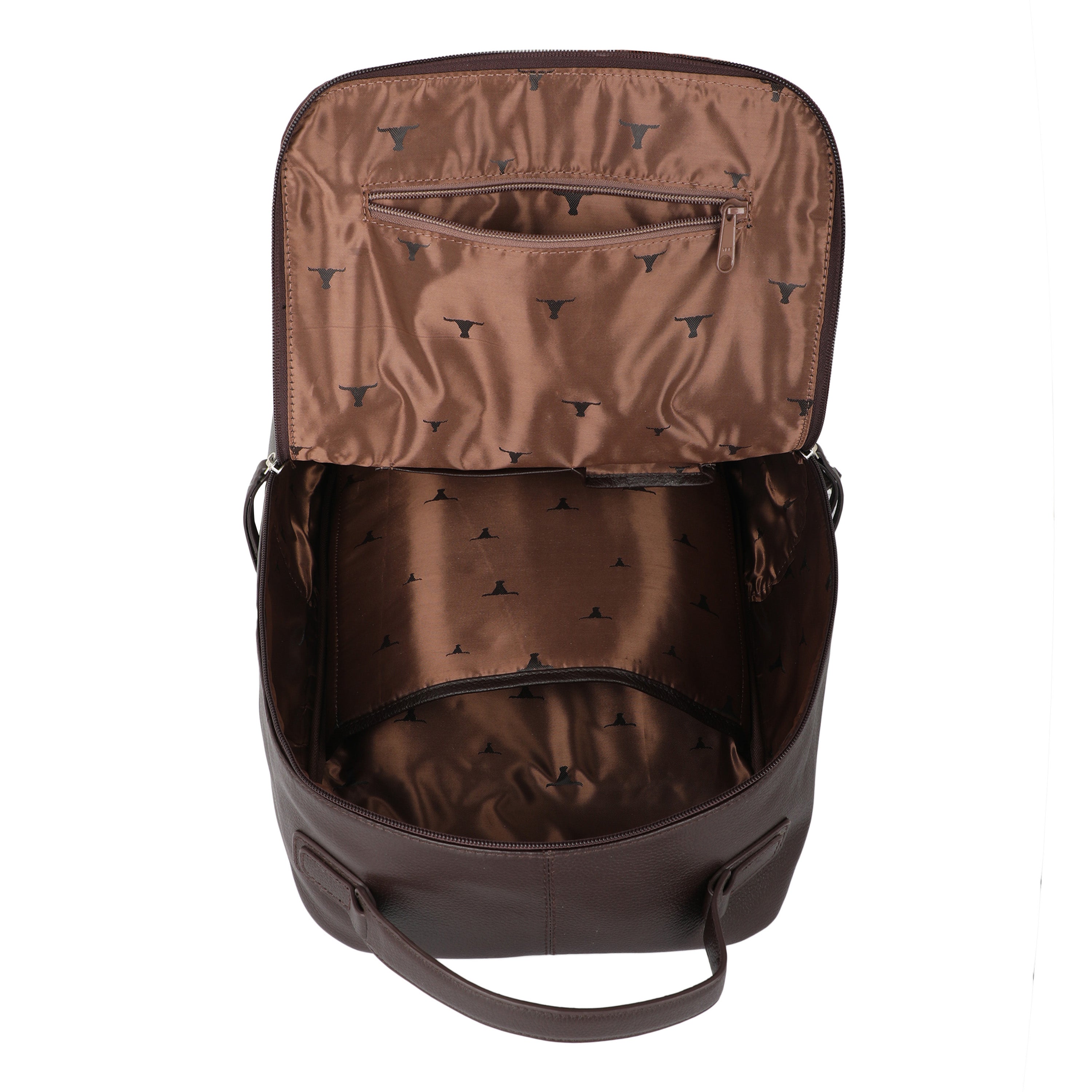 Bulchee Unisex Leather Backpack – Sleek,Travel Bag for Work & Everyday Use
