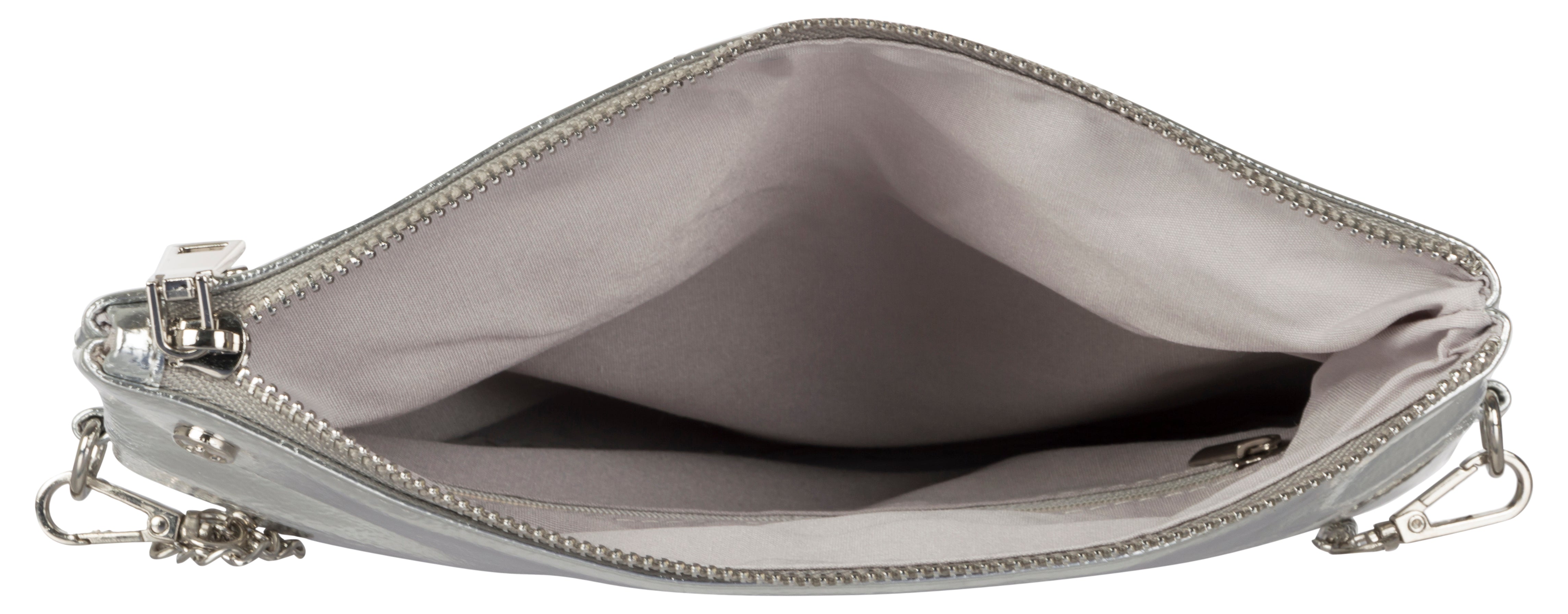 Bulchee Silver Sling Bag - THBPE93428.05-18