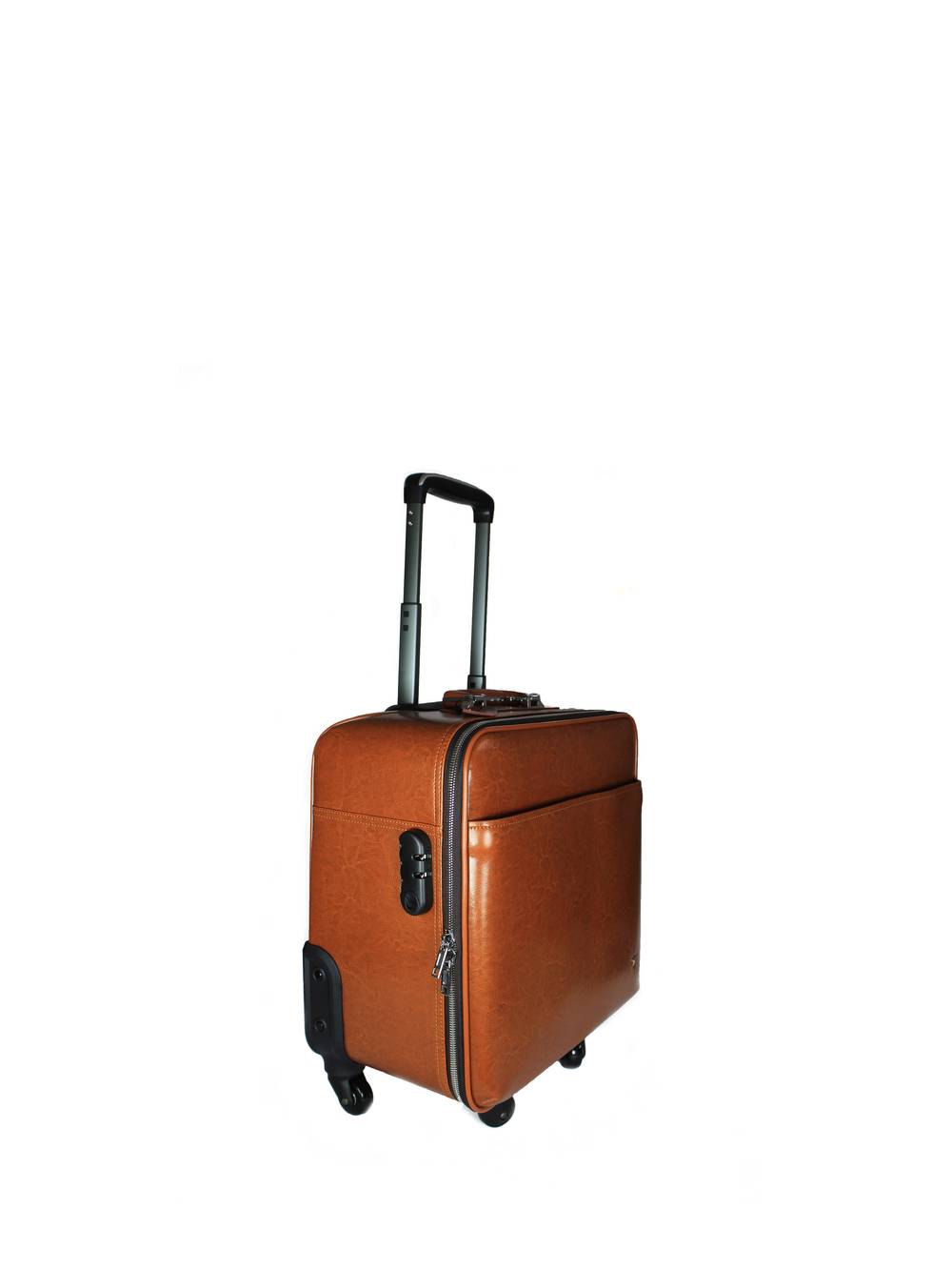 Bulchee Tan Small Trolley Bag