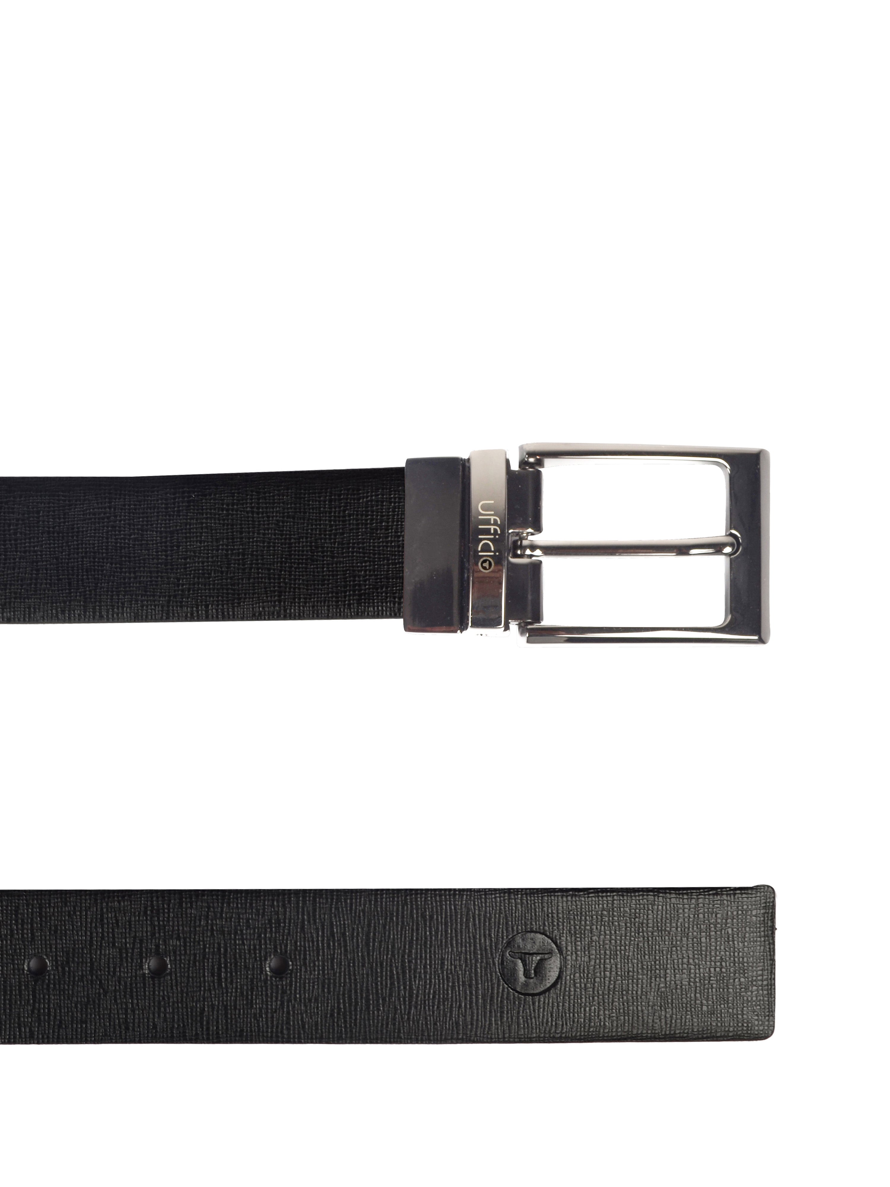 Ufficio Men's Genuine Leather Belt | Reversible Prong | Tan UFF2003B
