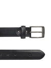 Ufficio Exclusive Collection Men's Genuine Leather Belt | Padded Chinos | Black