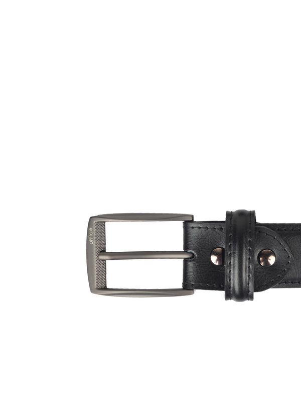 Ufficio Exclusive Collection Men's Genuine Leather Belt | Padded Chinos | Black