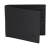 UFFICIO Men’s Black Textured Leather Wallet, Slim Bi-fold with Card & ID Slots