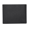 UFFICIO Men’s Black Textured Leather Wallet, Slim Bi-fold with Card & ID Slots