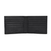 UFFICIO Men’s Black Textured Leather Wallet, Slim Bi-fold with Card & ID Slots