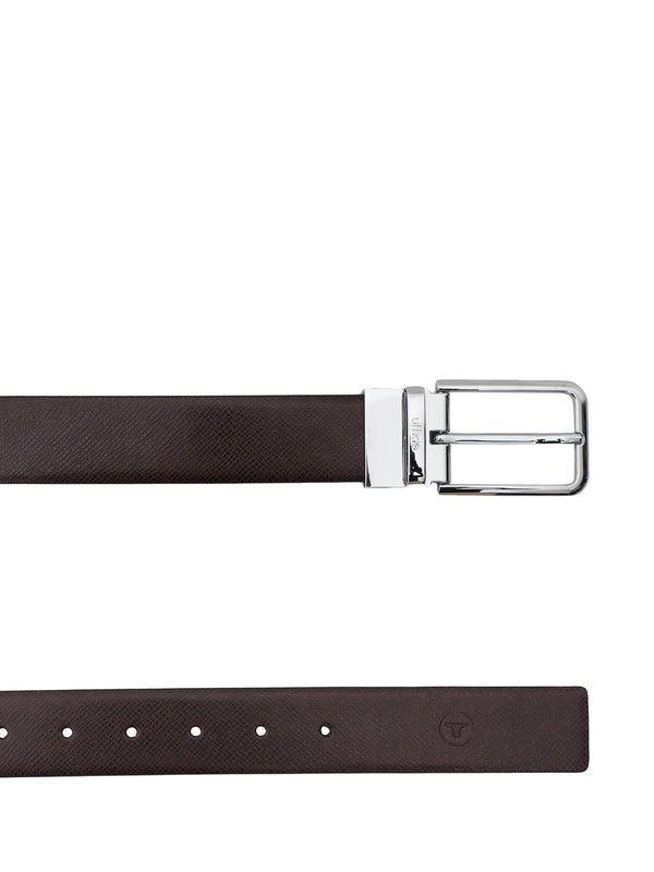 UFFICIO Men's Genuine Leather Bel | Reversible Prong | Brown/Black | UFF2102B