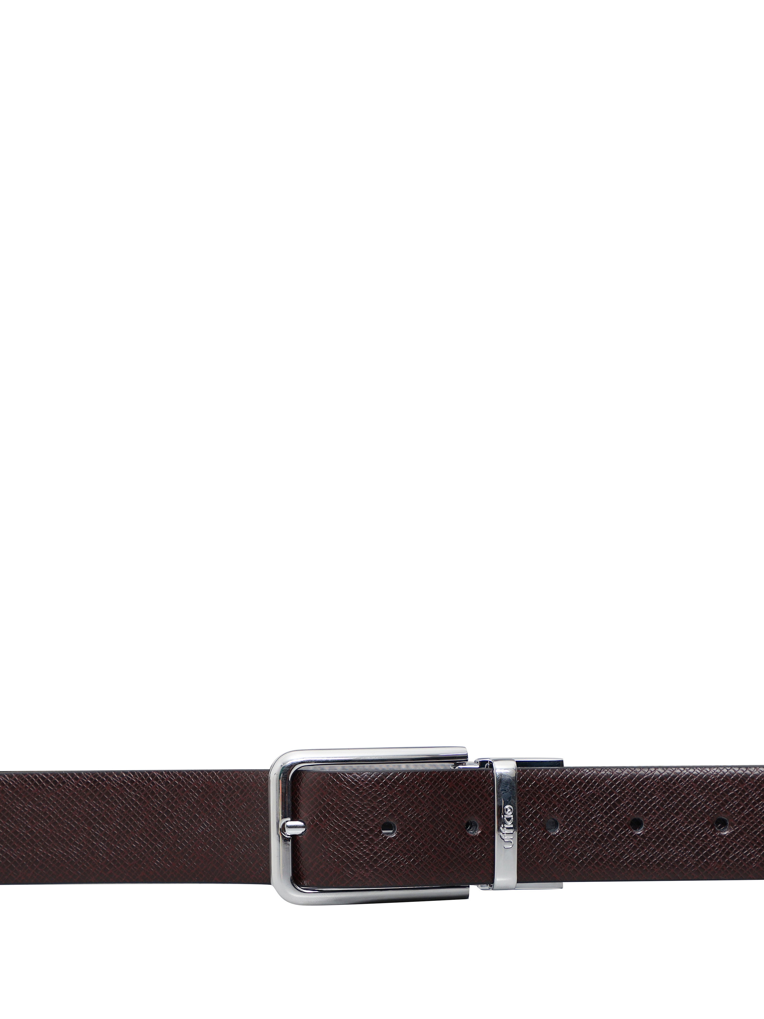 UFFICIO Men's Genuine Leather Bel | Reversible Prong | Brown/Black | UFF2102B