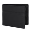 UFFICIO Men’s Black Textured  Slim Bi-fold Wallet with Horizontal Stripe & Card Slots