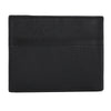 UFFICIO Men’s Black Textured  Slim Bi-fold Wallet with Horizontal Stripe & Card Slots