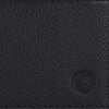 UFFICIO Men’s Black Textured  Slim Bi-fold Wallet with Horizontal Stripe & Card Slots
