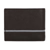 UFFICIO Men’s Brown Leather Wallet – Slim Bi-fold with Stripe Detail & Card Slot