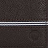 UFFICIO Men’s Brown Leather Wallet – Slim Bi-fold with Stripe Detail & Card Slot