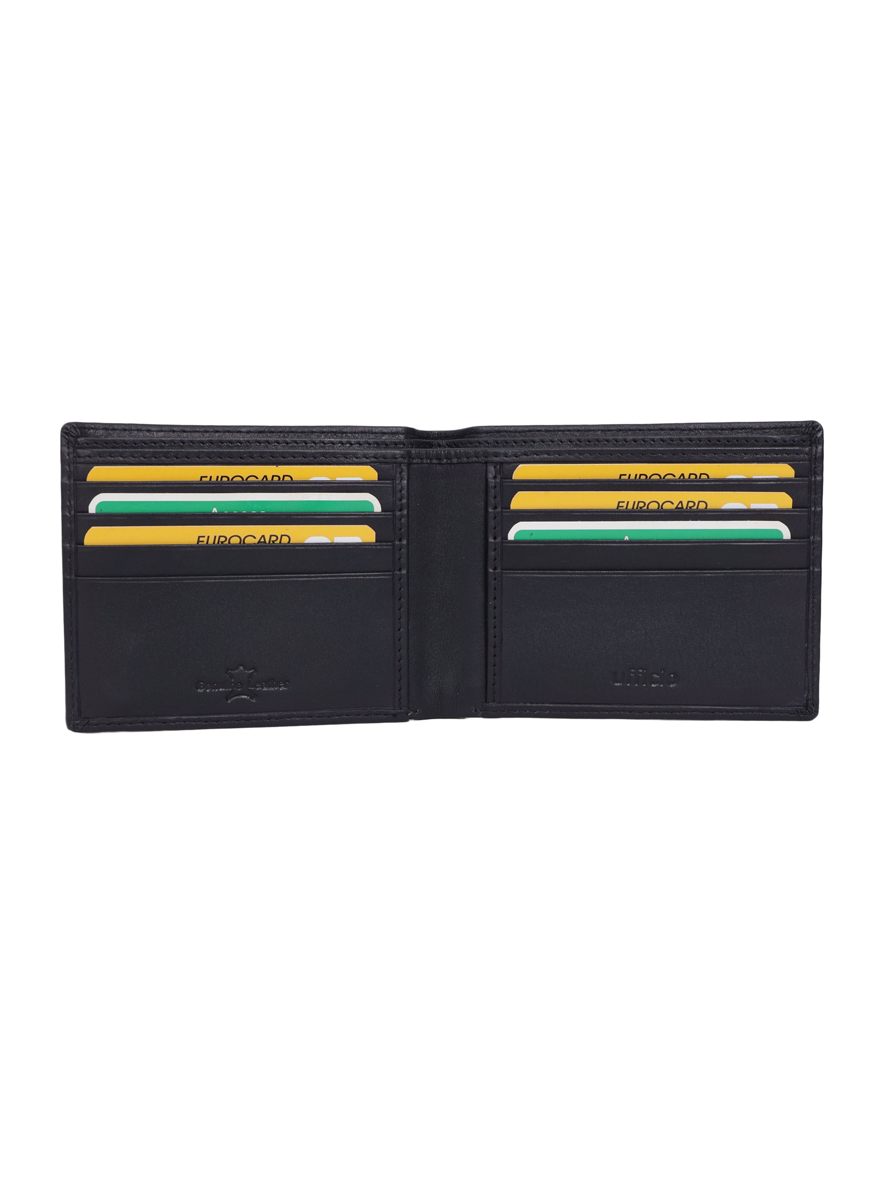 UFFICIO Black Leather Wallet for Men – Slim, Stylish & Functional