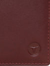 UFFICIO Men’s Burgundy Leather Wallet – Slim Bi-fold with Card & ID Slots