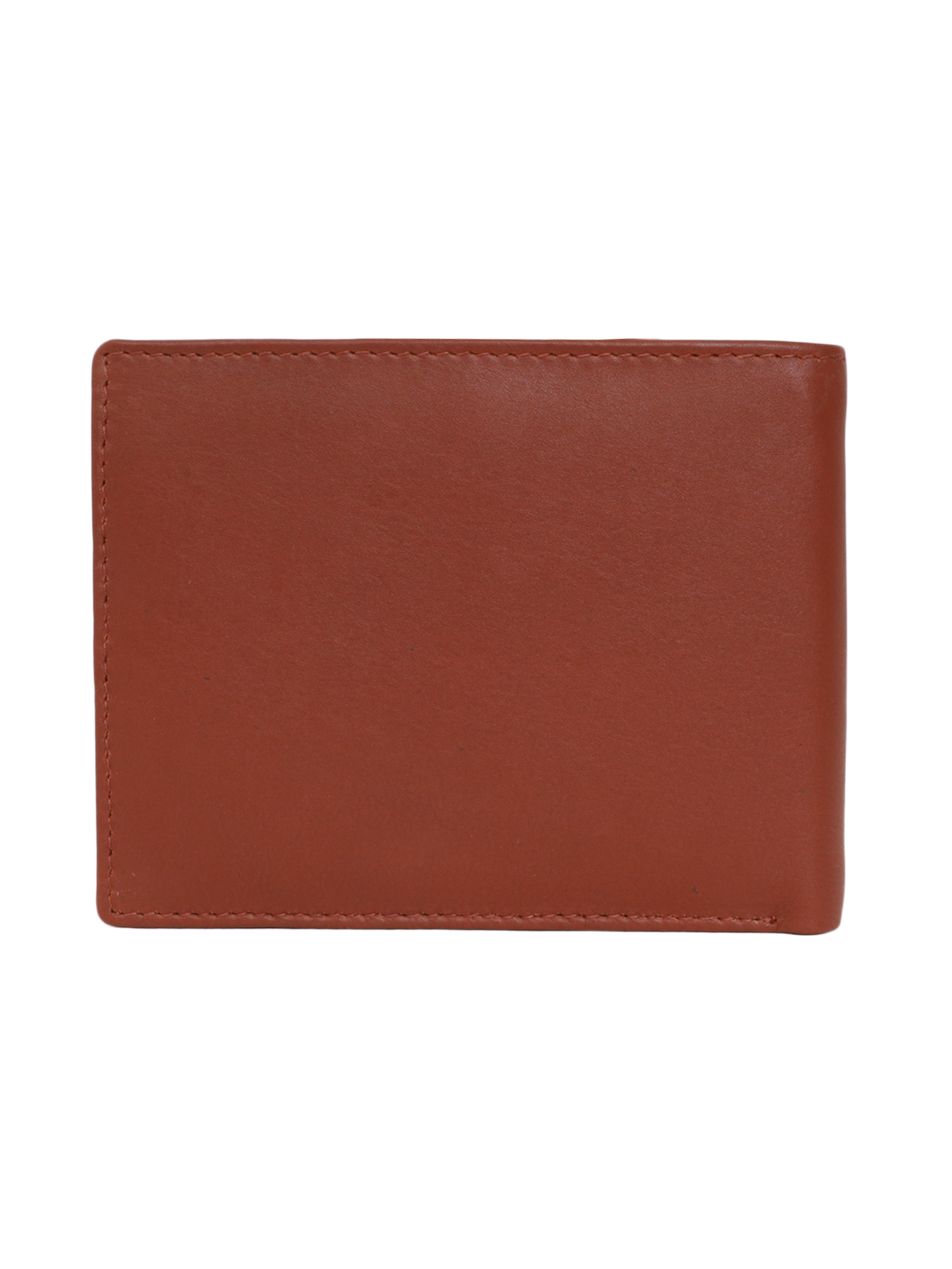 UFFICIO Men’s Tan Leather Wallet Slim Bi-fold with Card & ID Slots