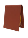 UFFICIO Men’s Tan Leather Wallet Slim Bi-fold with Card & ID Slots