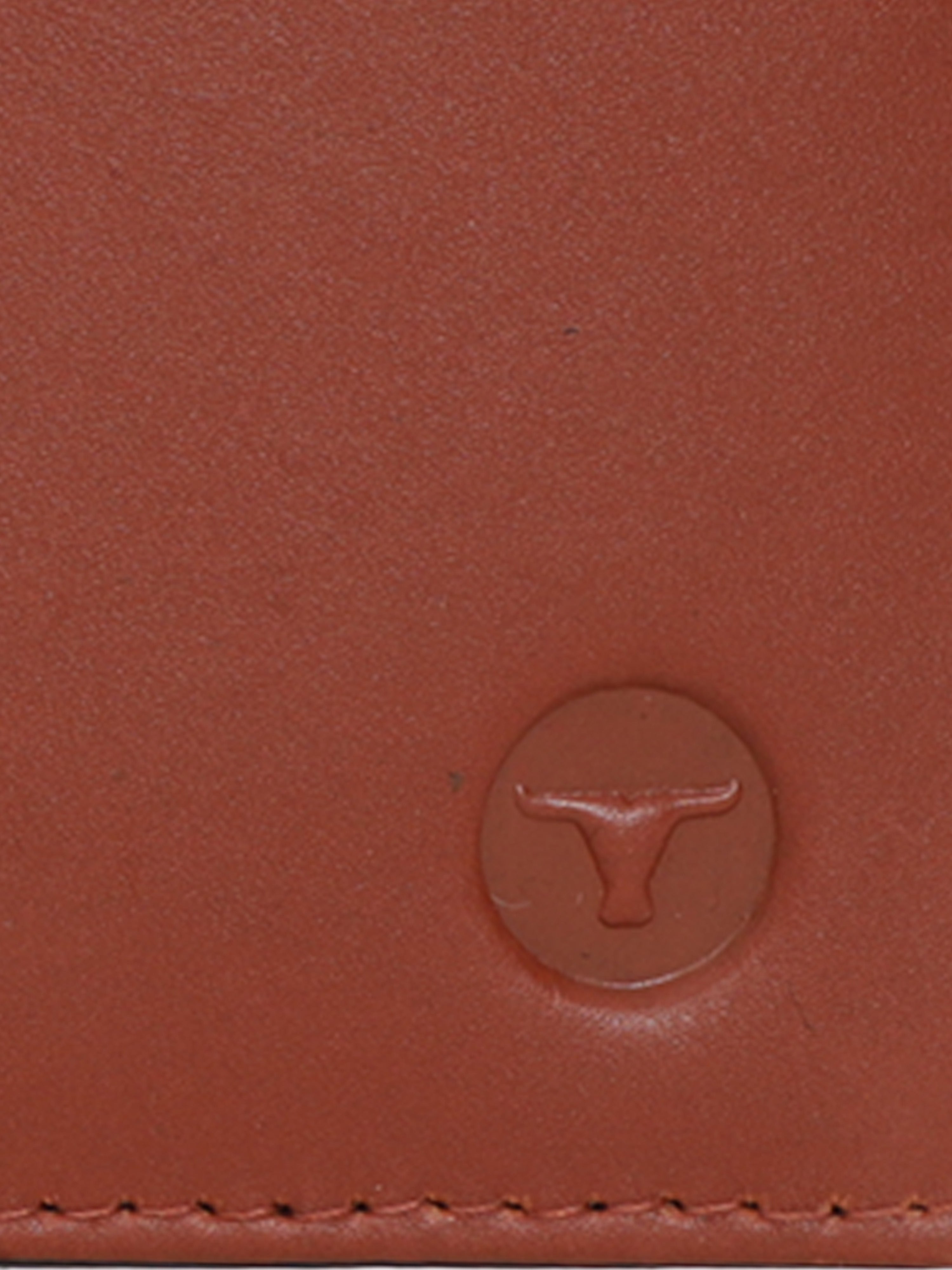 UFFICIO Men’s Tan Leather Wallet Slim Bi-fold with Card & ID Slots