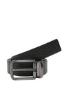 UFFICIO Premium Collections Men's Genuine Leather Belt | Reversible Prong | Black/Brown | UFF2121B