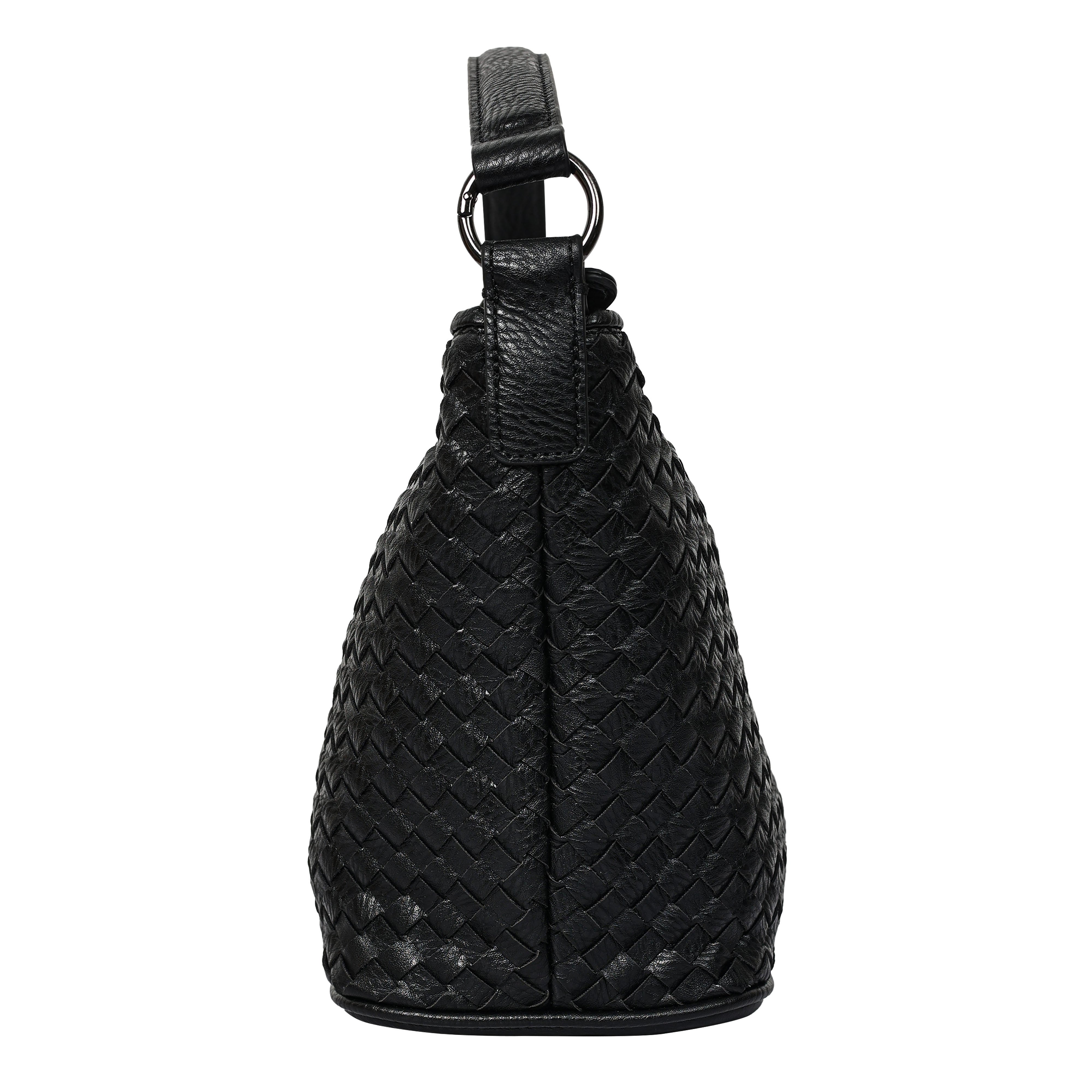 Bulchee Vegan Leather Women’s Shoulder Bag | Black & Pink | Lightweight Everyday Bag with Quick Access