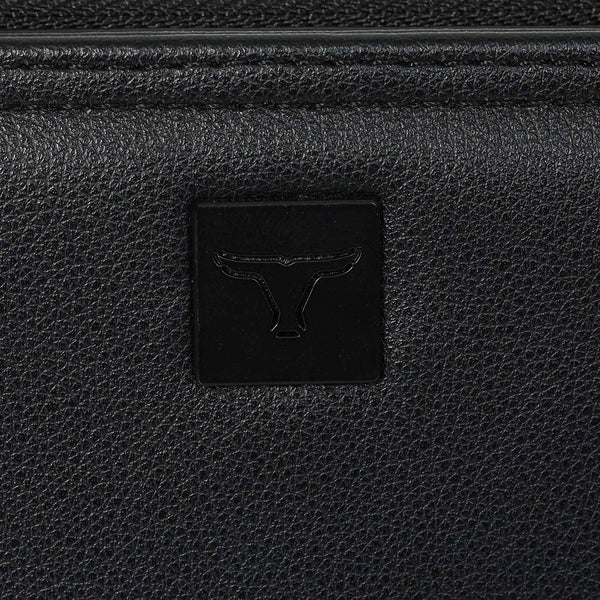 Bulchee Women’s Vegan Leather Wallet | Black & Beige | Slim Bifold with Coin Pouch & Quick-Access Compartments