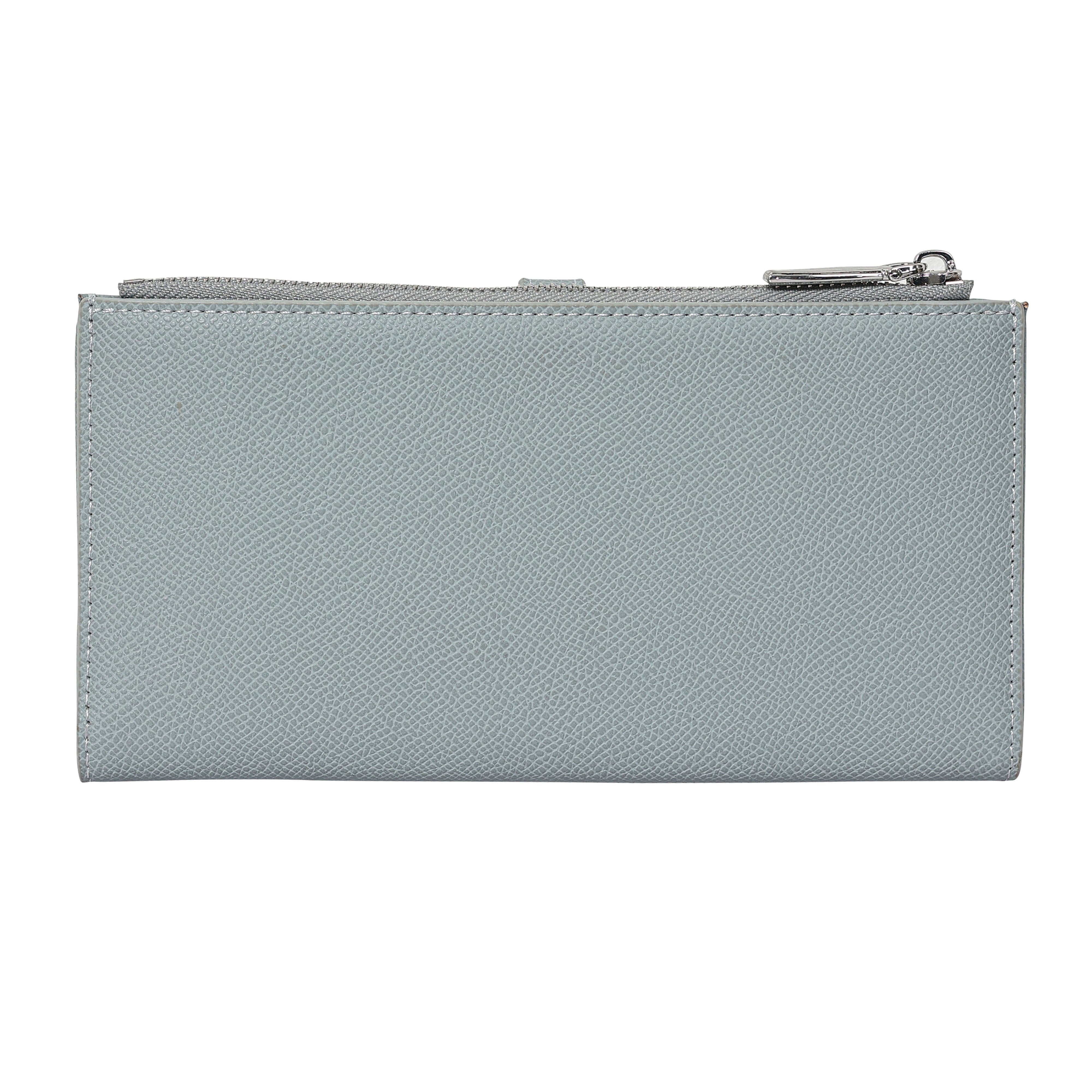 Bulchee Women’s Vegan Leather Wallet | Brown & Blue | Sleek Bifold  & Smart Storage