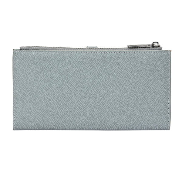 Bulchee Women’s Vegan Leather Wallet | Brown & Blue | Sleek Bifold  & Smart Storage