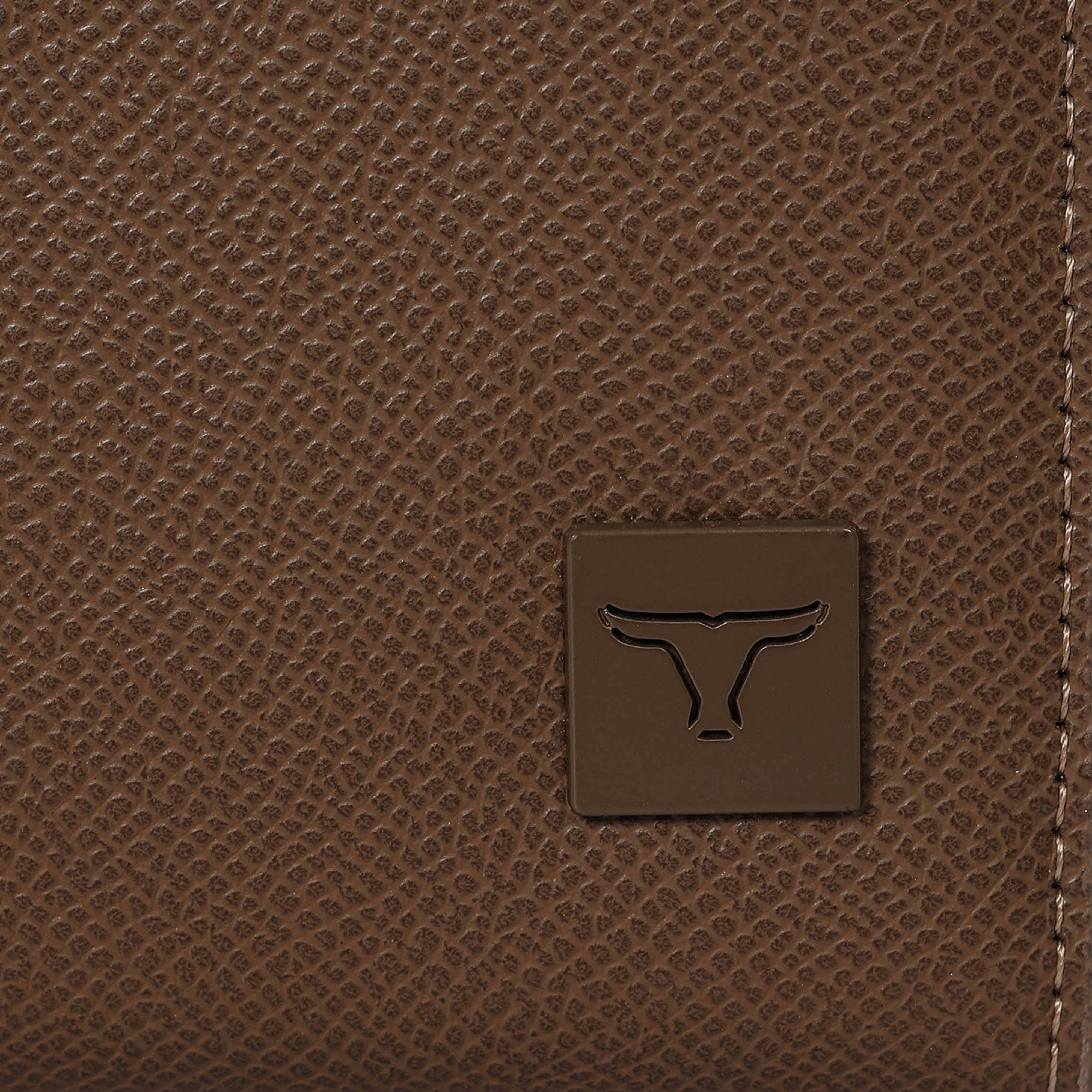 Bulchee Women’s Vegan Leather Wallet | Brown & Blue | Sleek Bifold  & Smart Storage