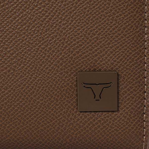 Bulchee Women’s Vegan Leather Wallet | Brown & Blue | Sleek Bifold  & Smart Storage