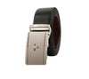 Bulchee Men's Collection | Italian Leather | Black & Tan Reversible Belt | Autolock in Shiny Nickle  | BUL2320B
