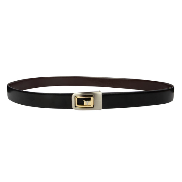 Bulchee Reversible Flat Men's Belt – Black & Brown – Size L (44-46) | BUL901B