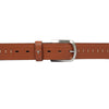 Bulchee Men's Casual Jeans Leather Belt – Tan, Genuine Leather, Shiny Nickel Buckle, 40mm Width – Sizes M (40–42"), L (44–46")