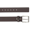 Ufficio Men's Casual Jeans Leather Belt – Brown, Genuine Leather, Nickel Buckle, 40mm Width – Sizes L (44–46")